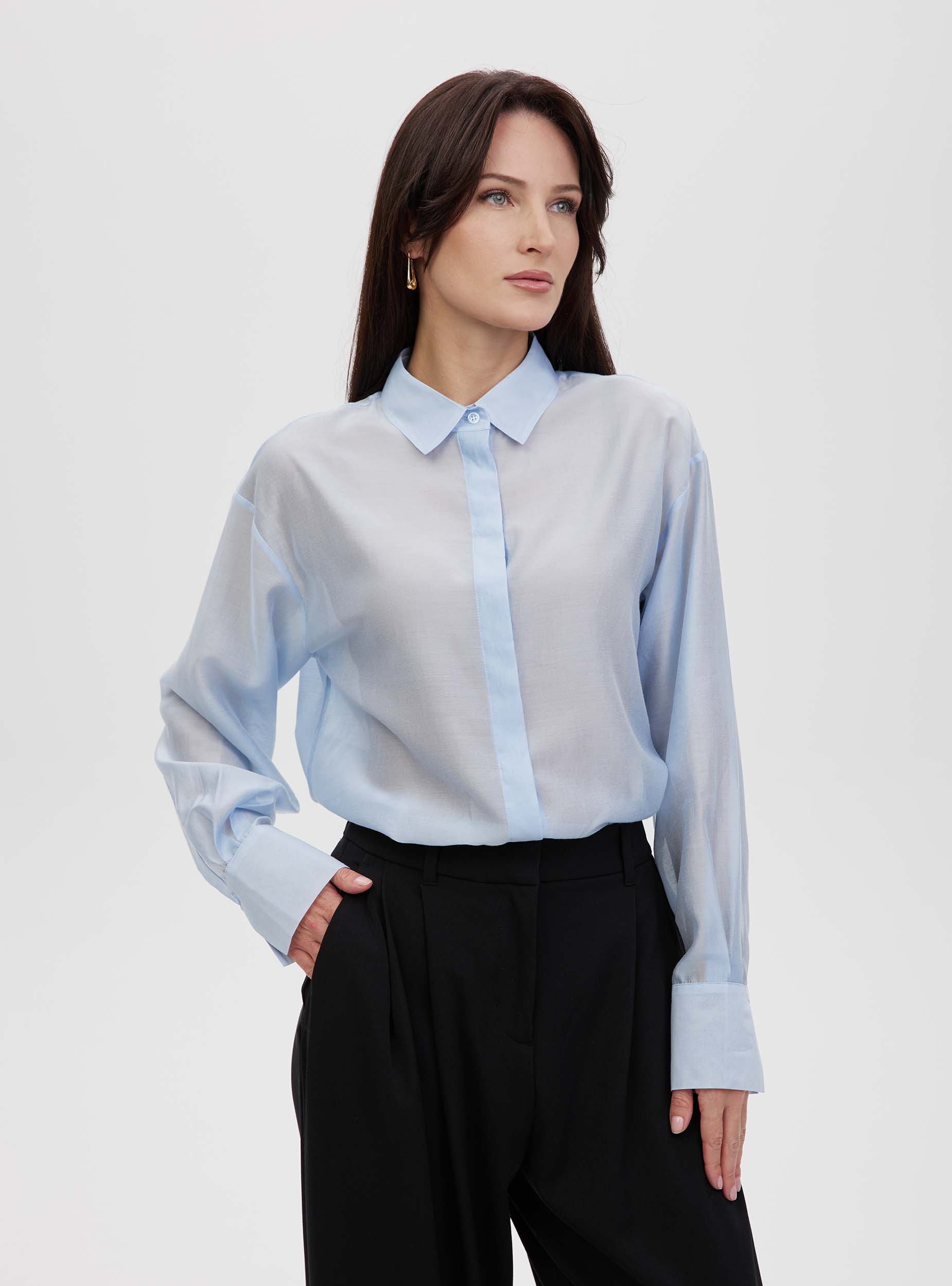 costoso,Вуаль тенсель 12113,Голубой,Тенс90%ПЭ10%